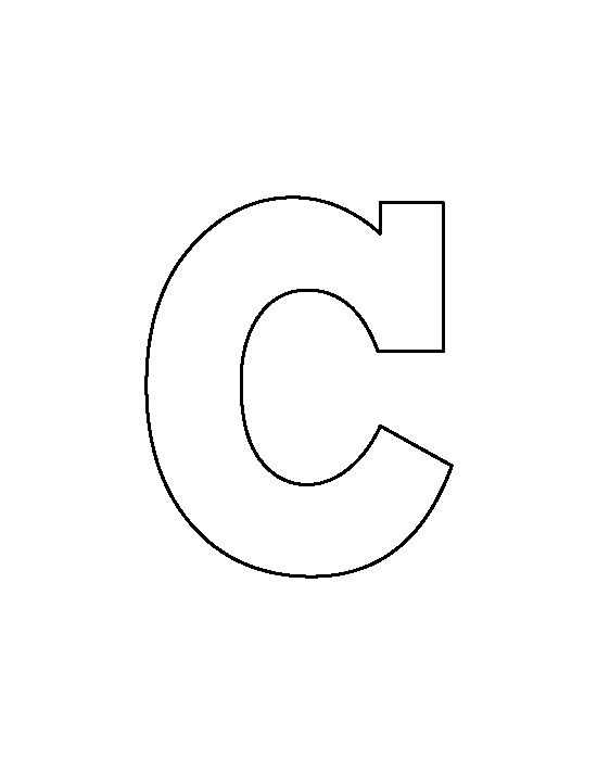 printable letter c template