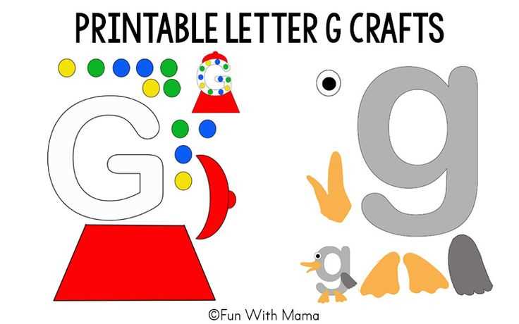 printable letter g craft template