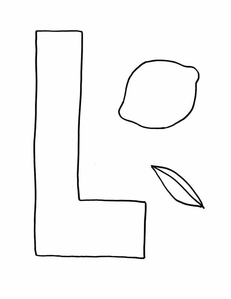 printable letter l template