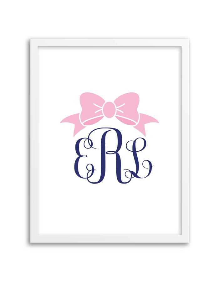 printable monogram letter template