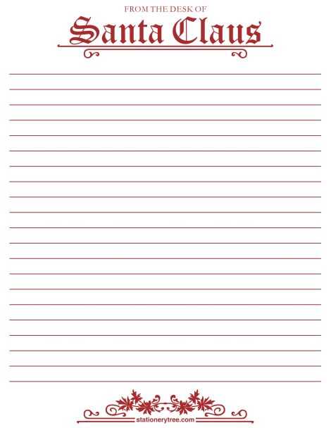 printable santa letter template pdf