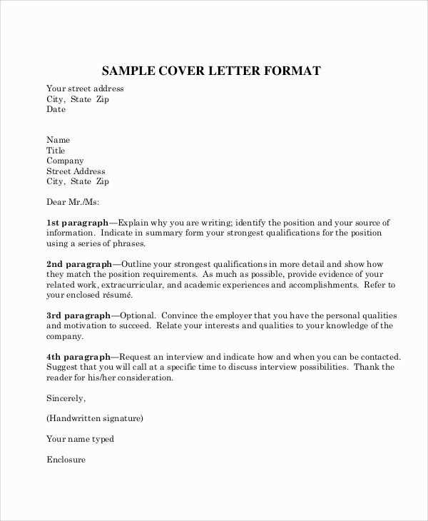 professional business letter format template