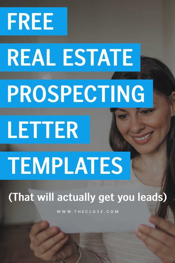 prospecting letter template