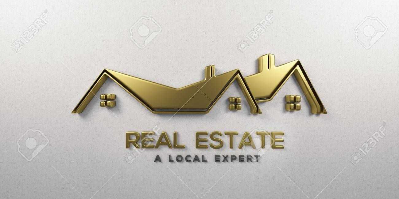 real estate golden letter template