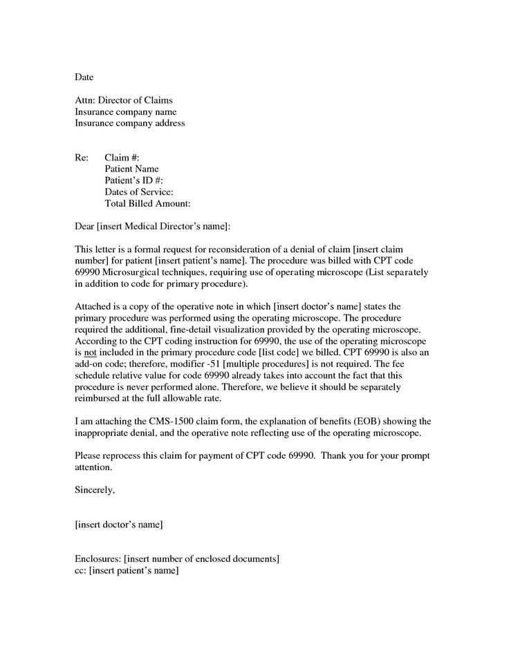 reconsideration appeal letter template