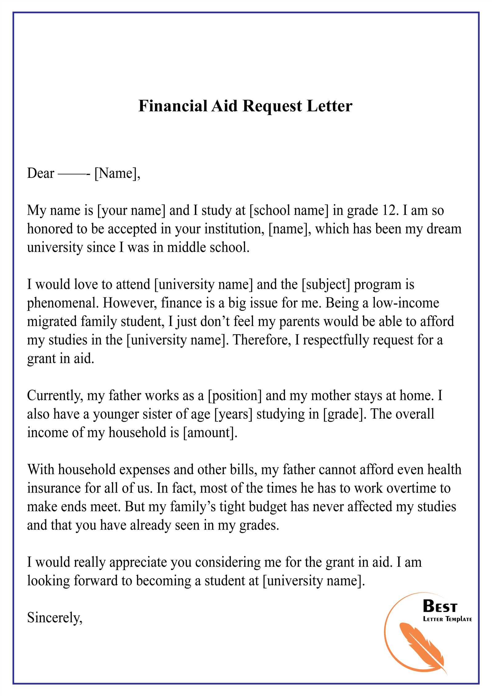 refinance letter template