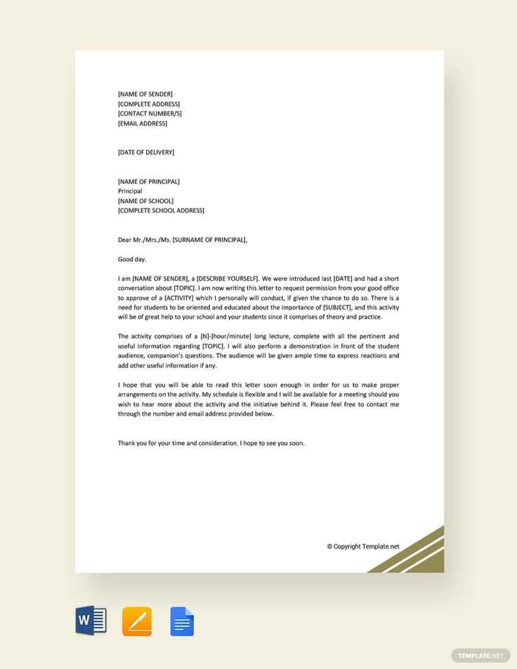 request letter template microsoft word