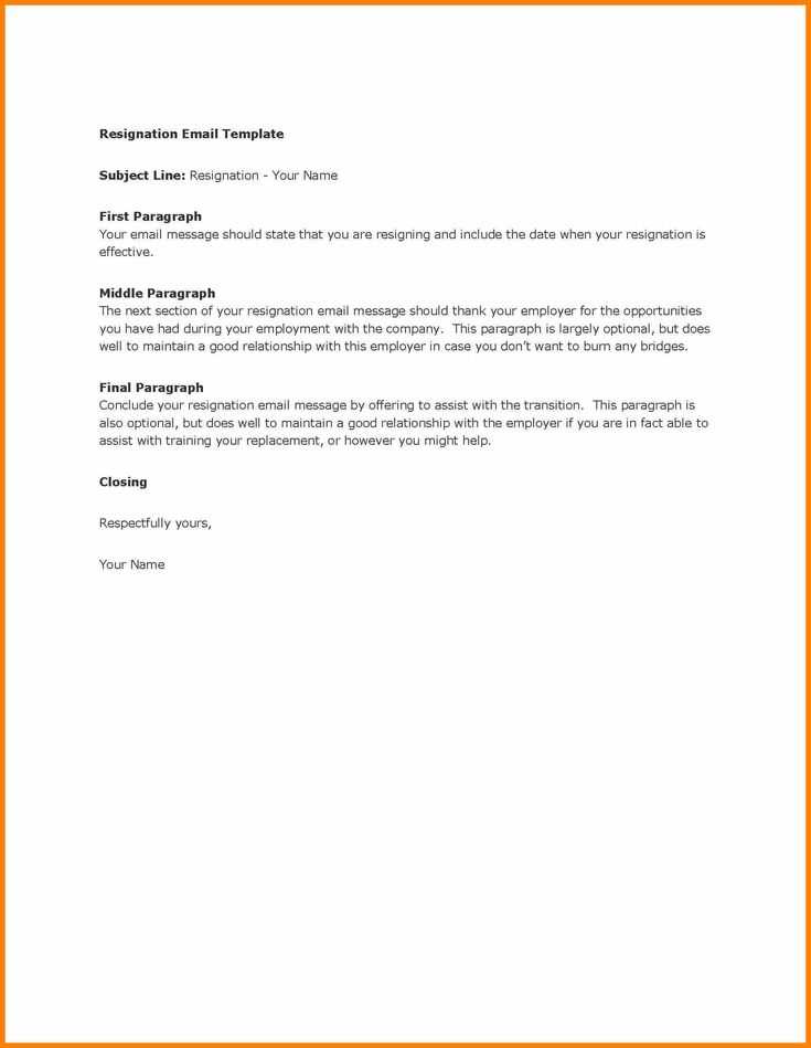 resignation letter template singapore