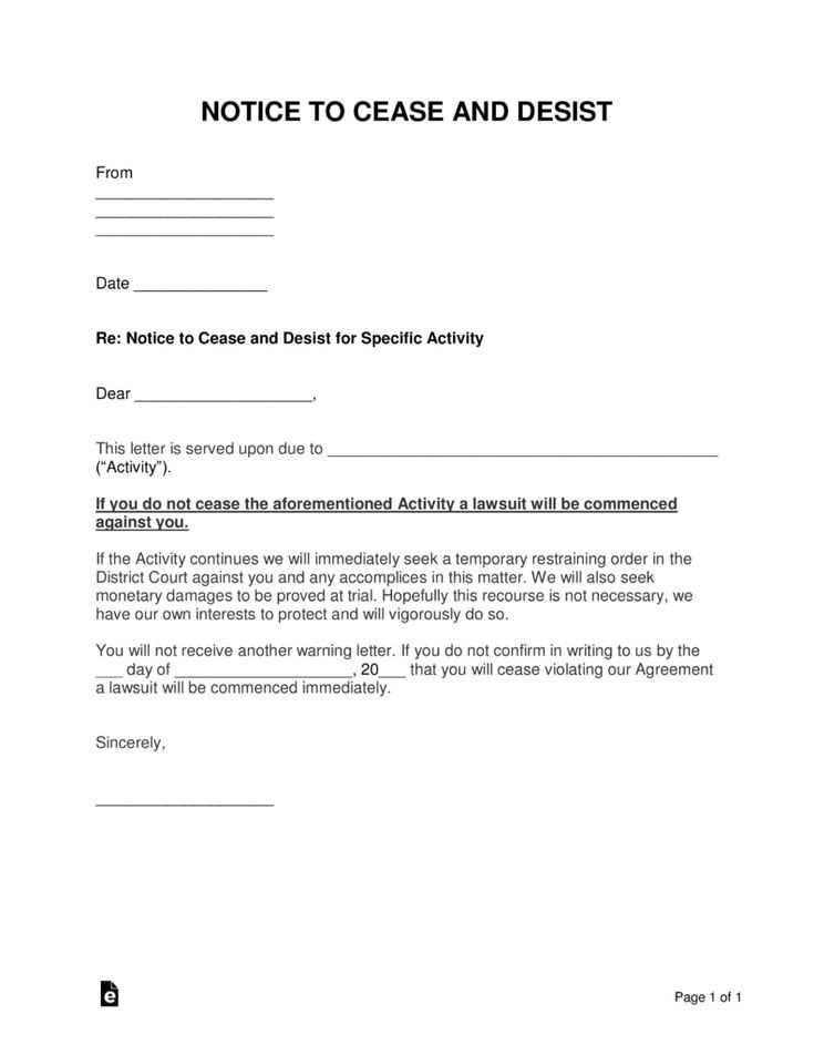 response to cease and desist letter template