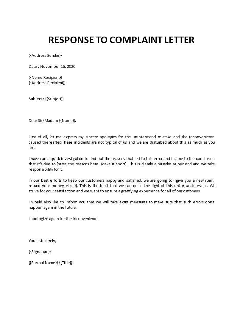 response to letter before claim template