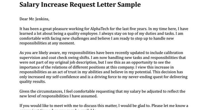 salary review letter template