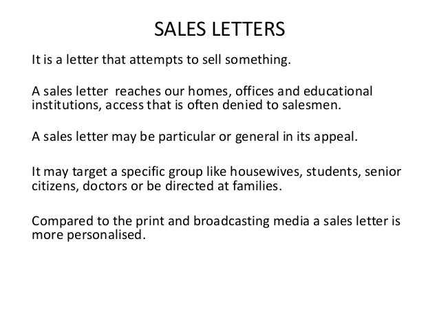 sales letter template