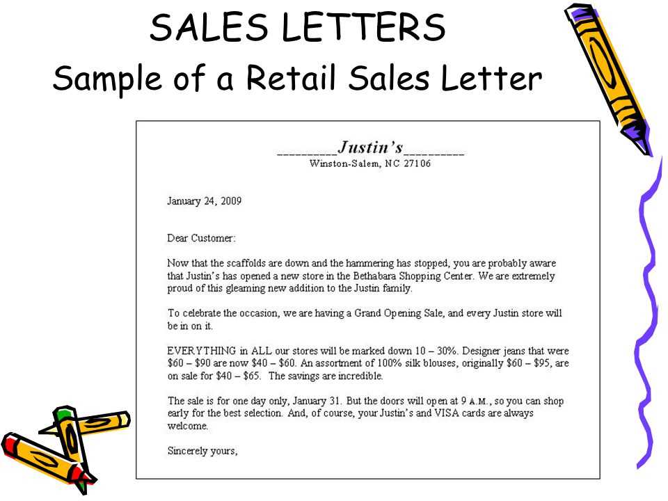 sales letter website template