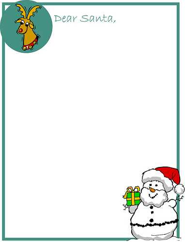 santa letter microsoft word template