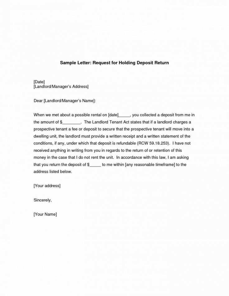 security deposit demand letter template