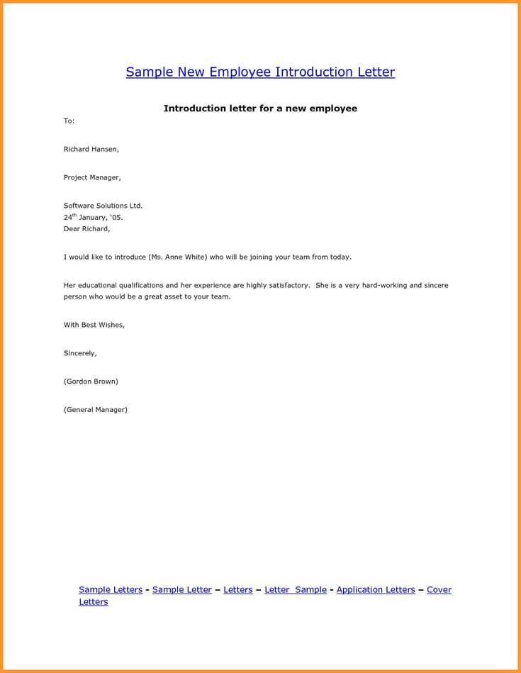 service introduction letter template