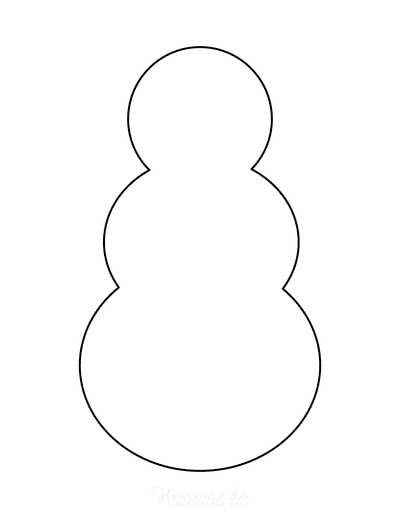 snowman letter template