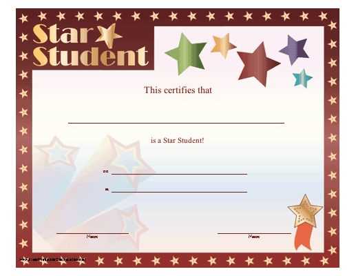 star student letter template