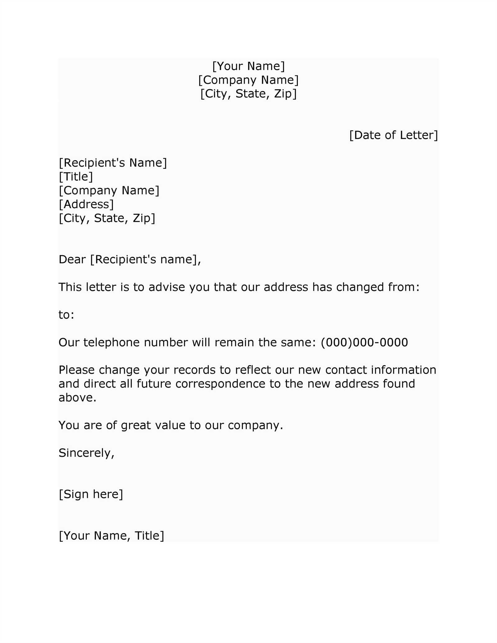 std notification letter template