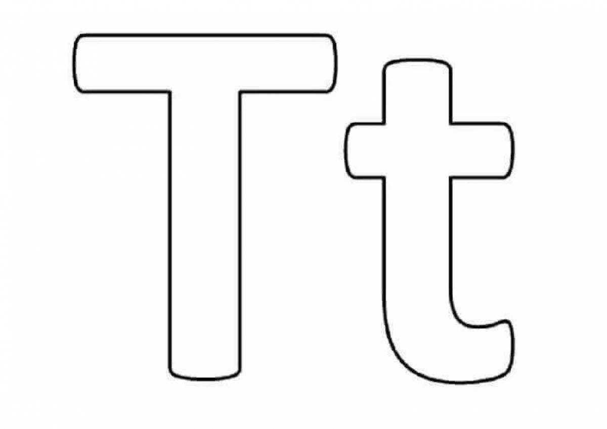 t letter template