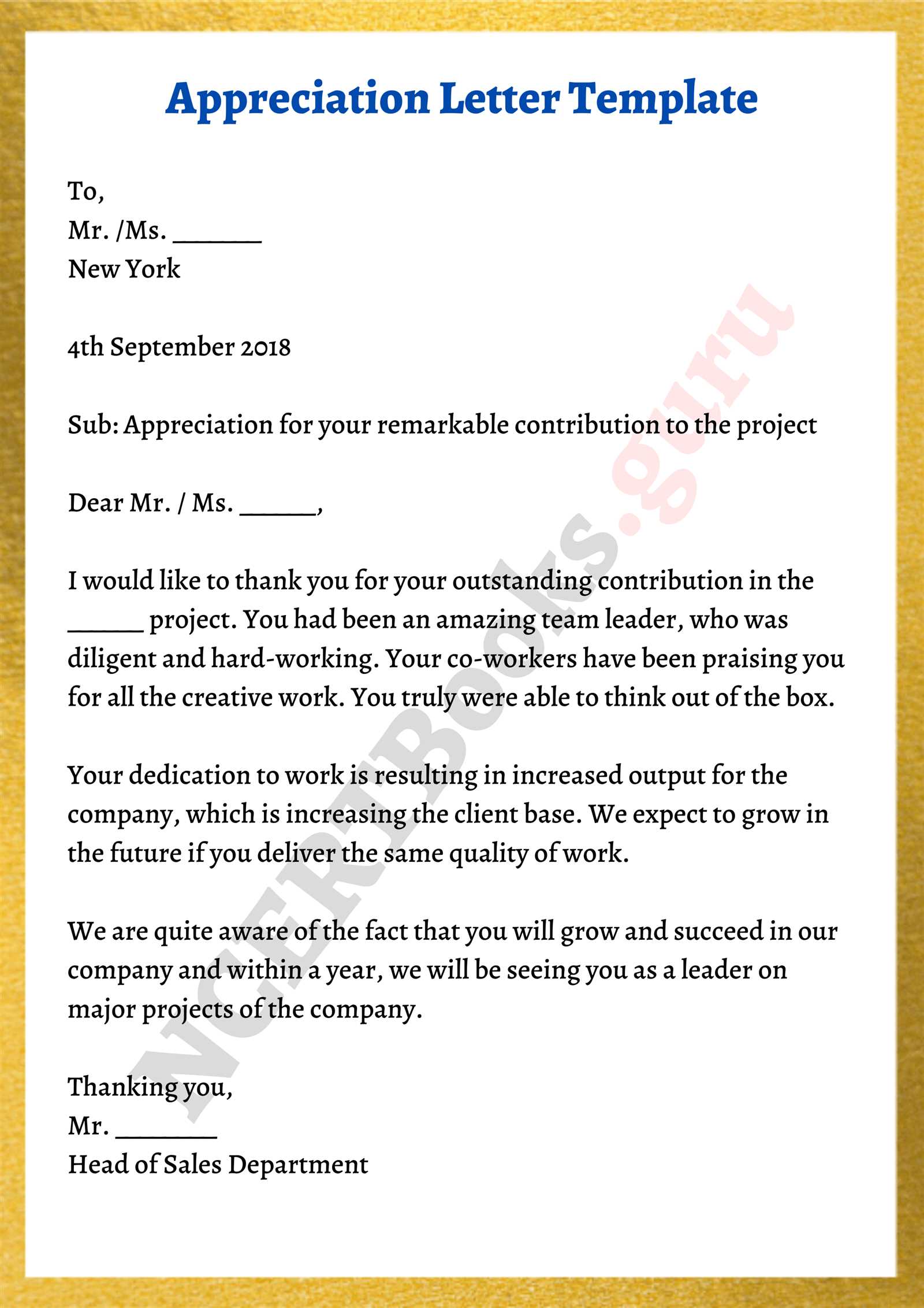 teacher appreciation letter template pdf