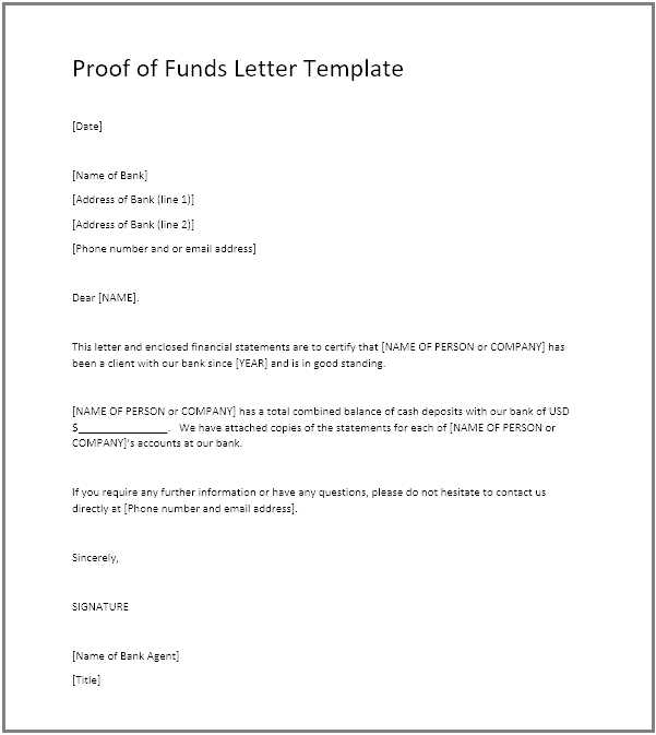 template for letter of support