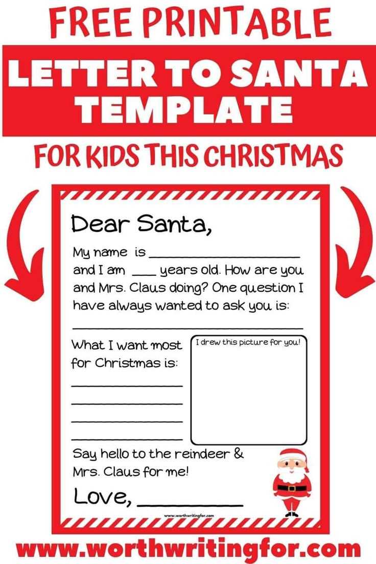 template free free printable santa cam letter