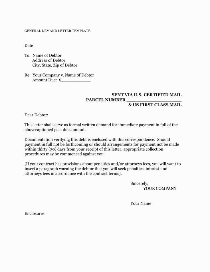 template letter asking for money owed