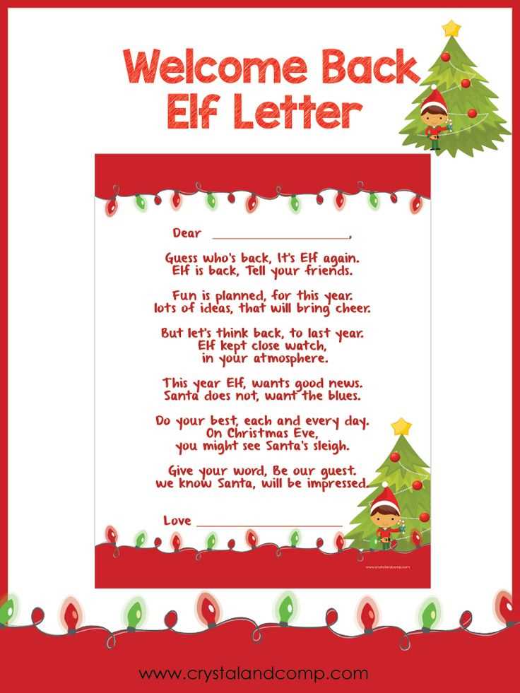 template letter from elf