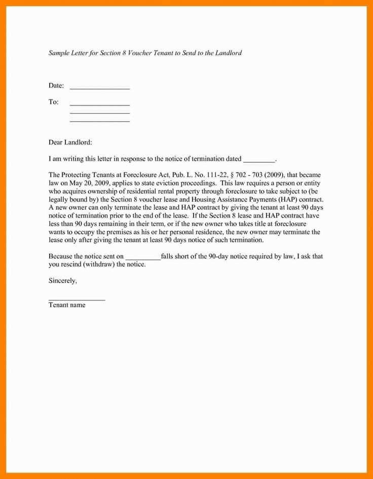 tenant letter template