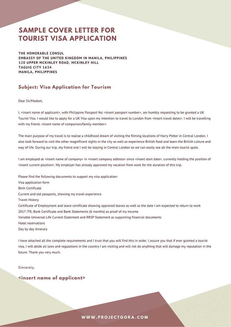 uk visa invitation letter template