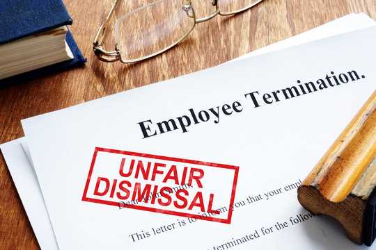 unfair dismissal letter template