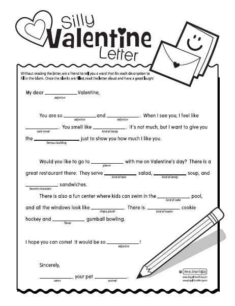 valentines letter template word