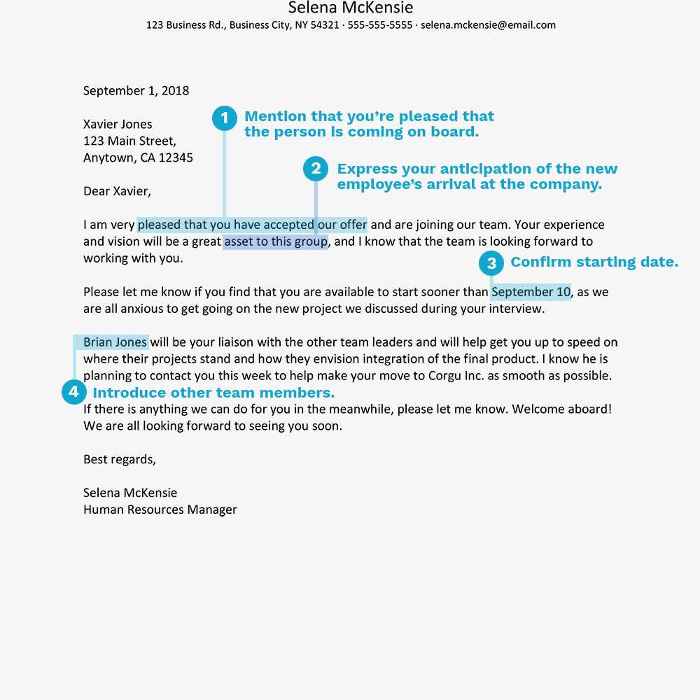 welcome letter to new employee template