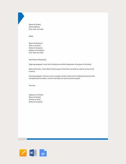 word 2007 business letter template