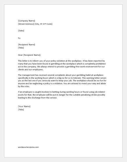 workplace harassment complaint letter template