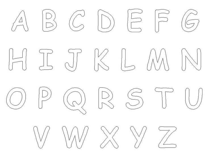 a to z letter template