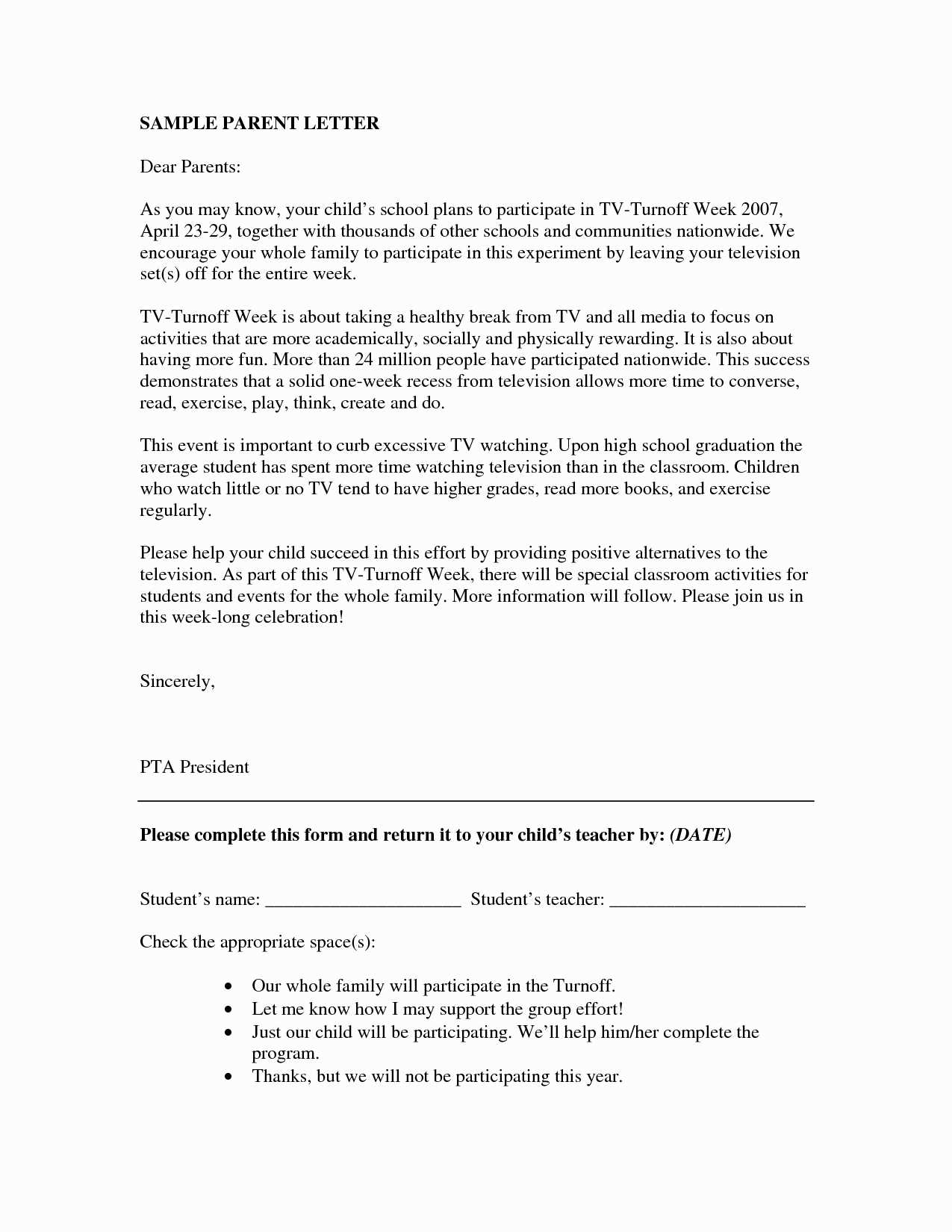 tutoring letter to parents from teacher template