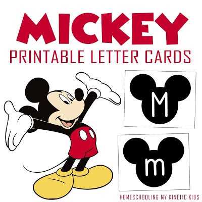 letter from mickey mouse template free