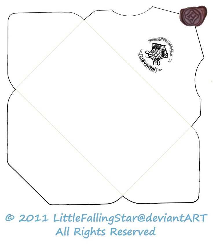 hogwarts acceptance letter envelope template