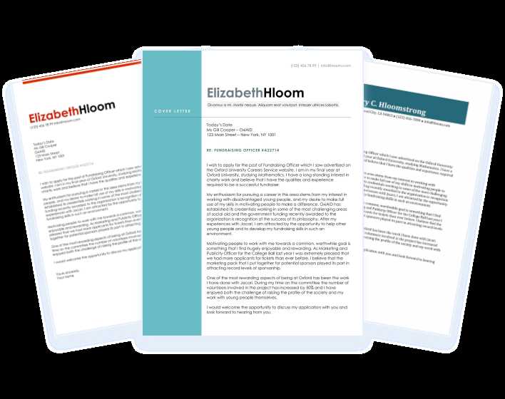 hloom cover letter templates