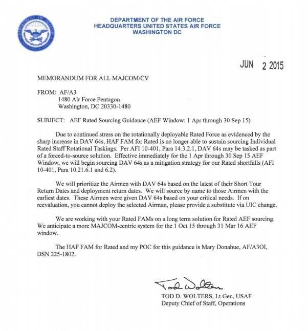 air force letter of reprimand template