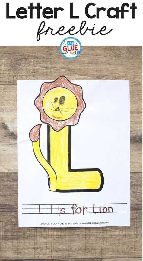 letter l craft template