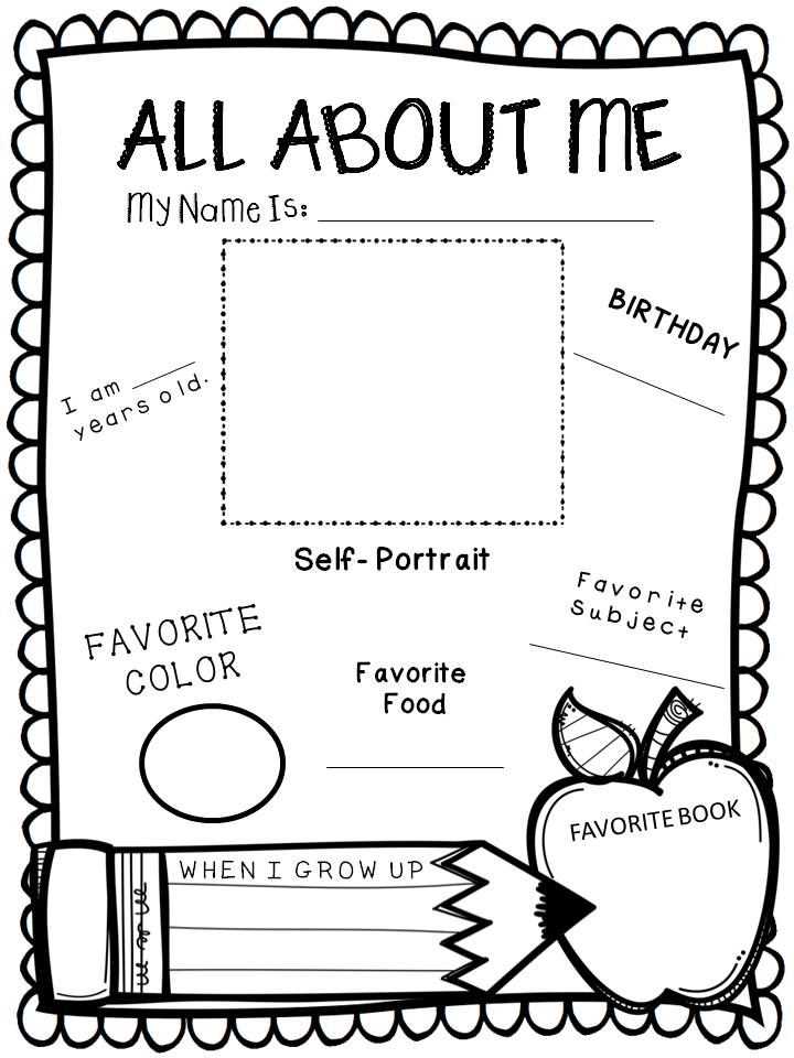 all about me letter template