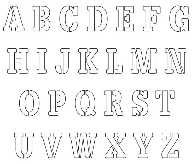 alphabet letter template printable