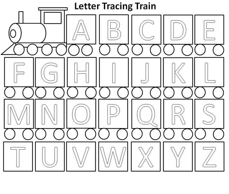 alphabet letter tracing templates