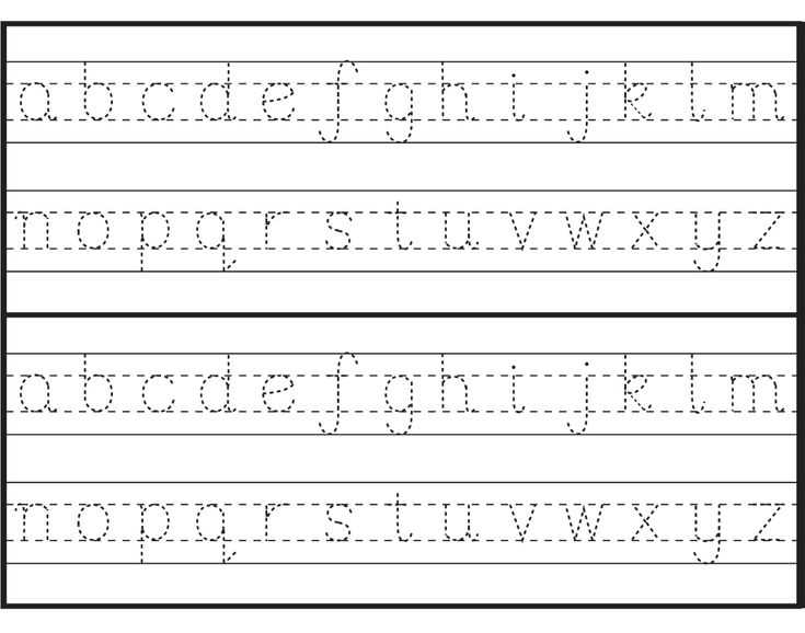 alphabet letter writing template