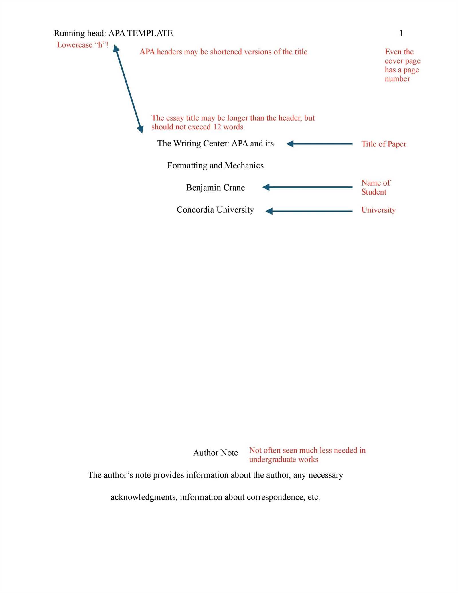 apa format letter template