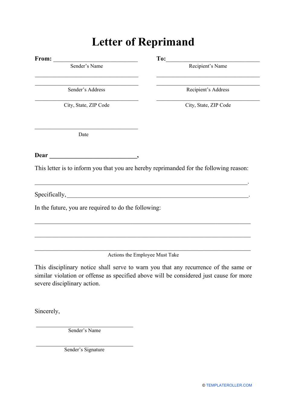 army letter of instruction template