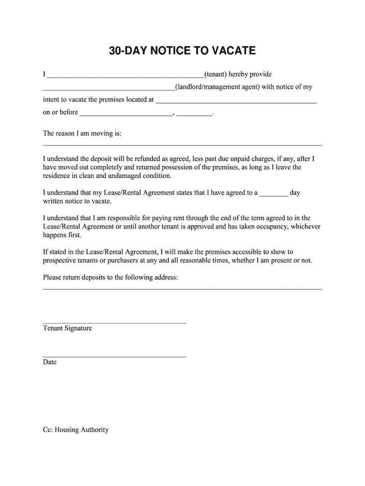 assisted living 30 day notice letter template